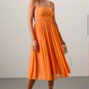 Fame and Partners Orange Formal Dress Size 8